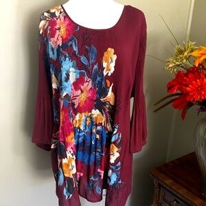 Catherine’s tunic top Sz 1X 18-20. Beautiful fall colors.